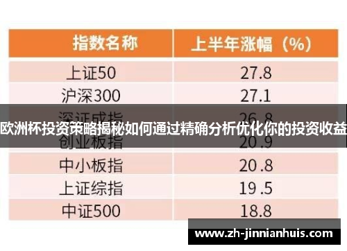 欧洲杯投资策略揭秘如何通过精确分析优化你的投资收益